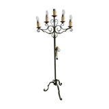 Wrought iron floor lamp 1960