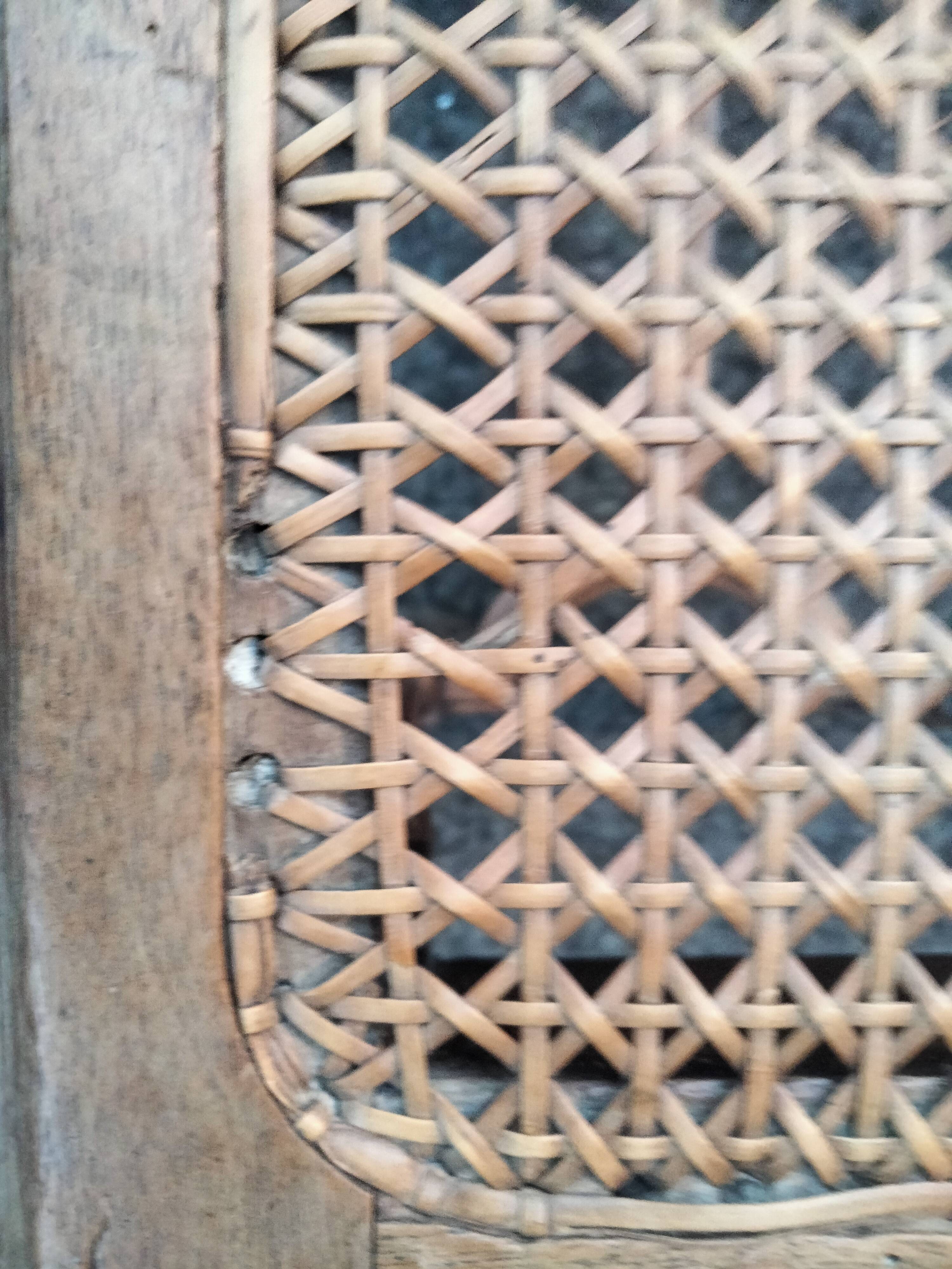 Old piano bench cannée style Louis XVl