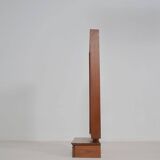 Danish wall mirror with rim and drawer in teak, 1960s