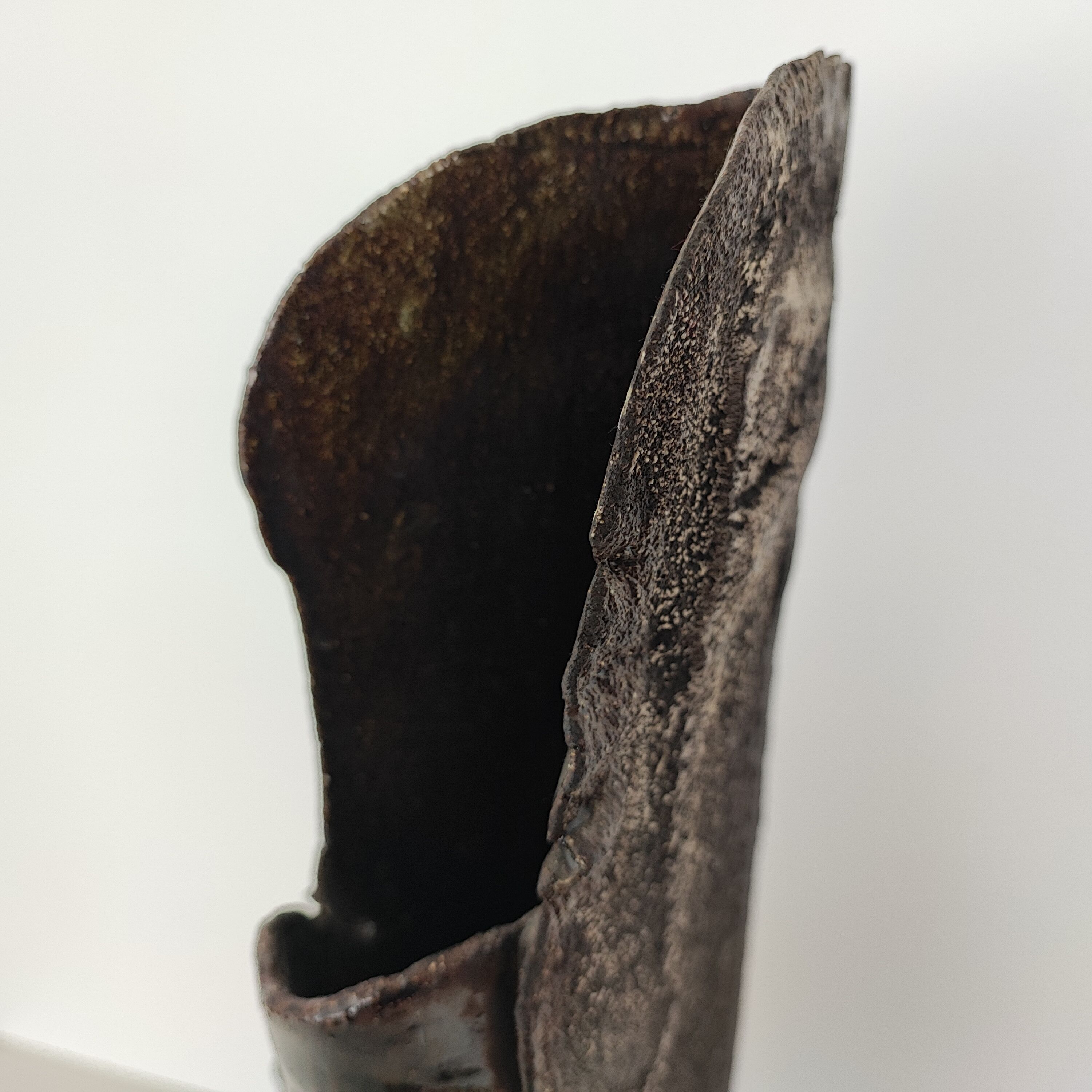 "Brutalist" ceramic vase