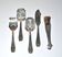LCF vintage silverware design 1950s Le Couvert Français hors d'oeuvres service