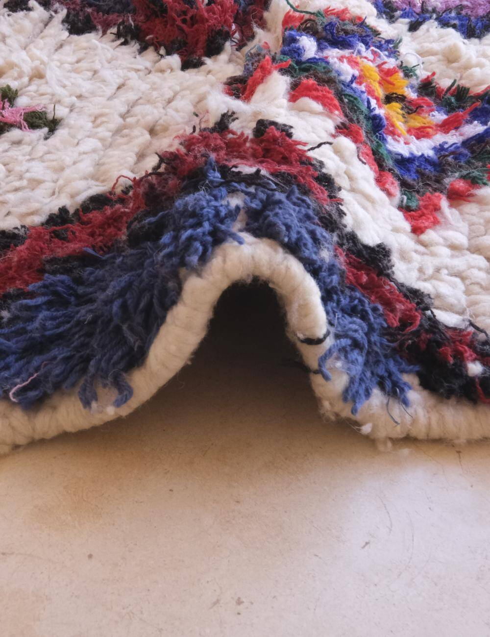 Vintage Bohemian Berber Rug - 194 x 64 cm