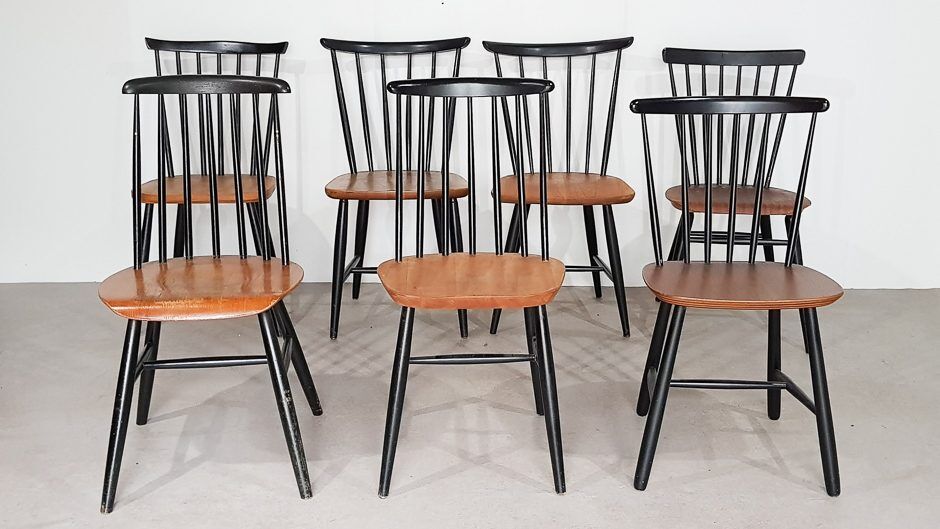 Set of 7 chairs back to bars Pastoe, Nesto et Tapiovaara