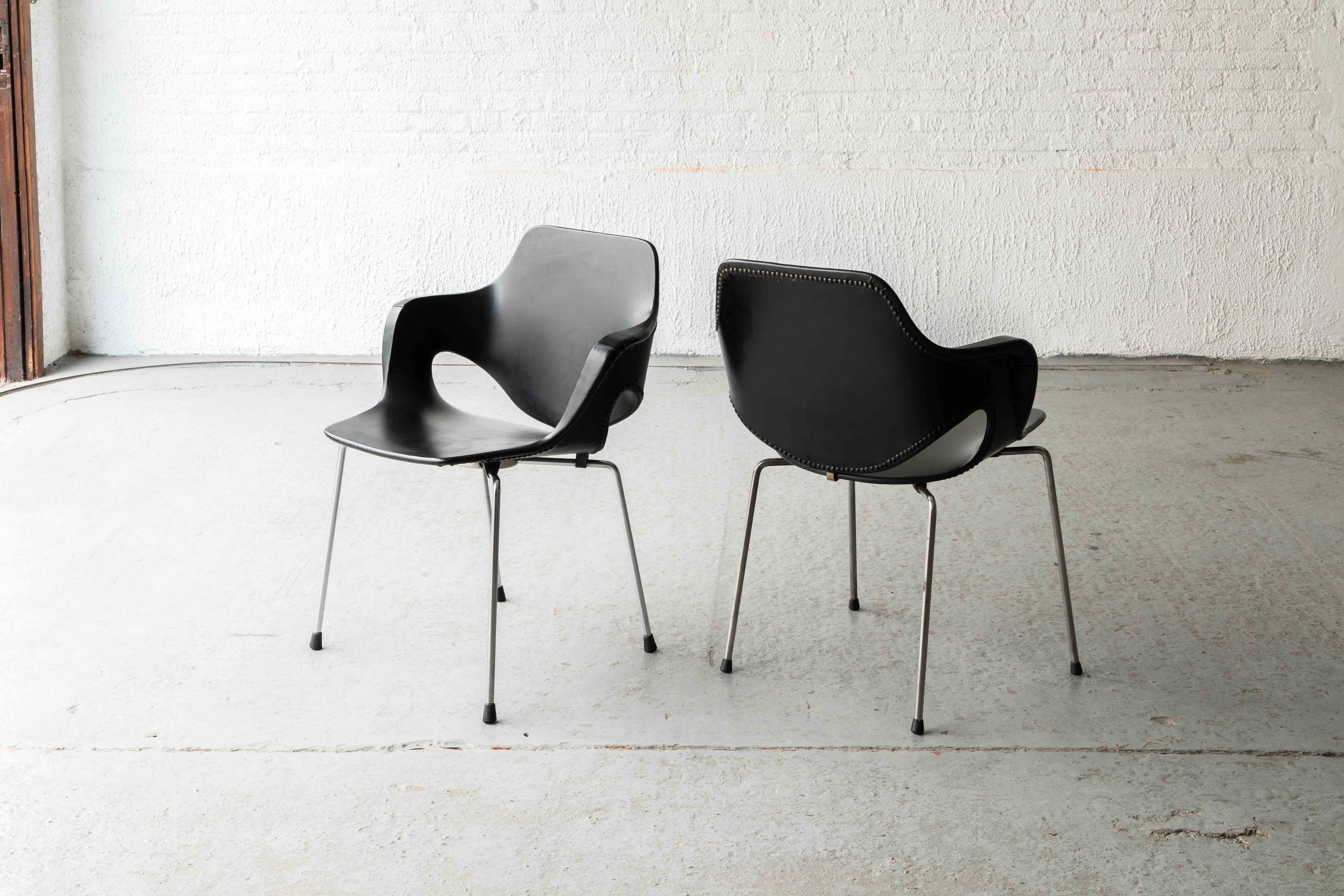 Set of 2 dining chairs by Straatman, Loral & Cie, Belgium, 1960's