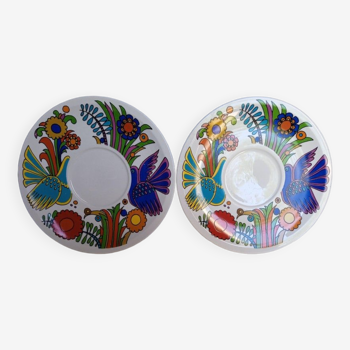 Pair of 2 saucers for bowl Acapulco Villeroy and Boch