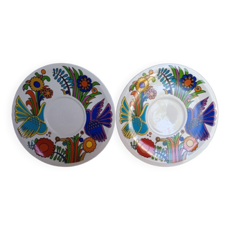 Pair of 2 saucers for bowl Acapulco Villeroy and Boch