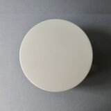 Wall or ceiling light in metal and matt white glass, 1950s