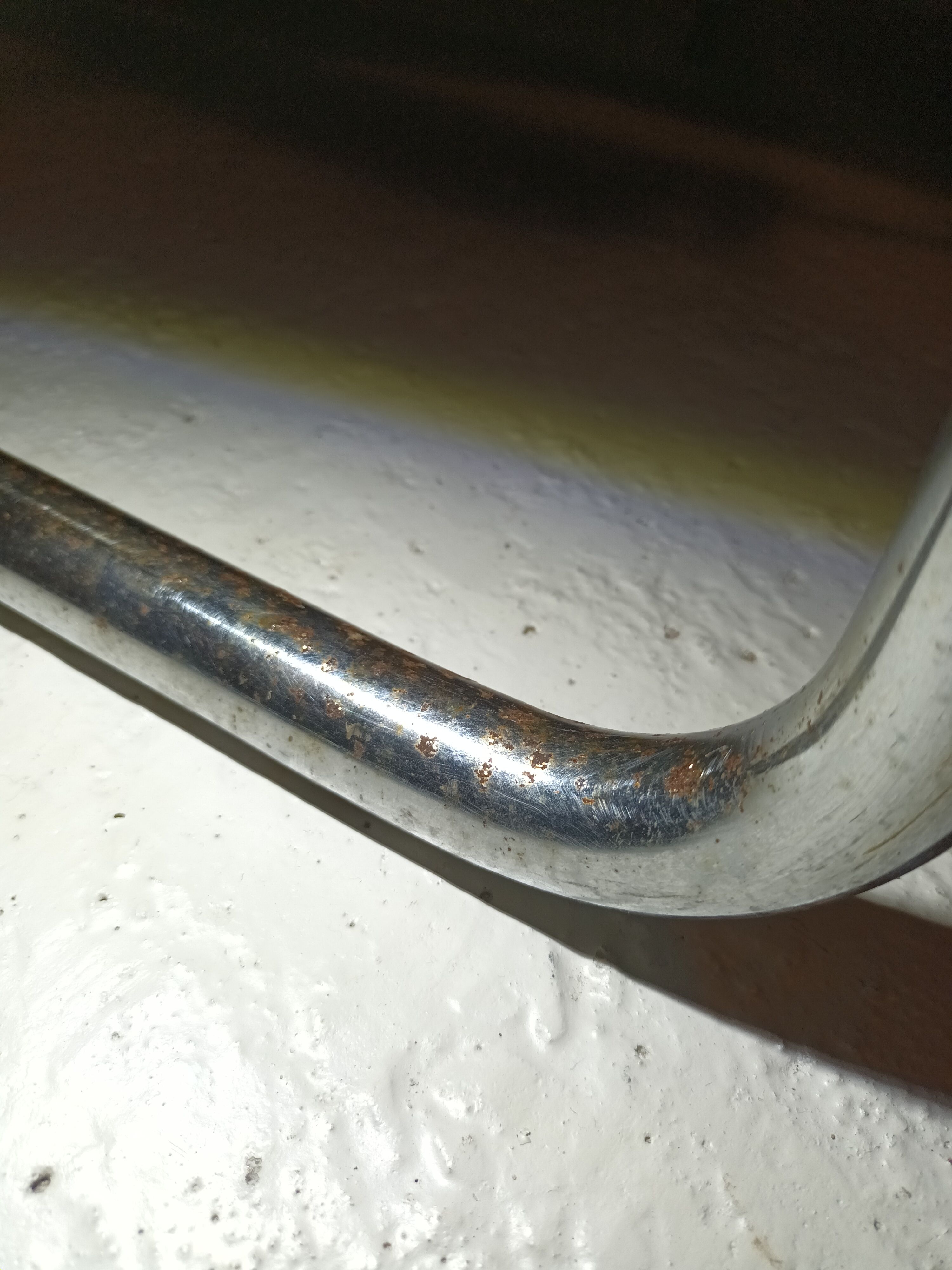 Set of 6 brown leather armchairs