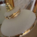 Sandblasted glass portable lamp