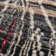 Large Moroccan Modern Living Room Carpet in wool, 210x260 cm