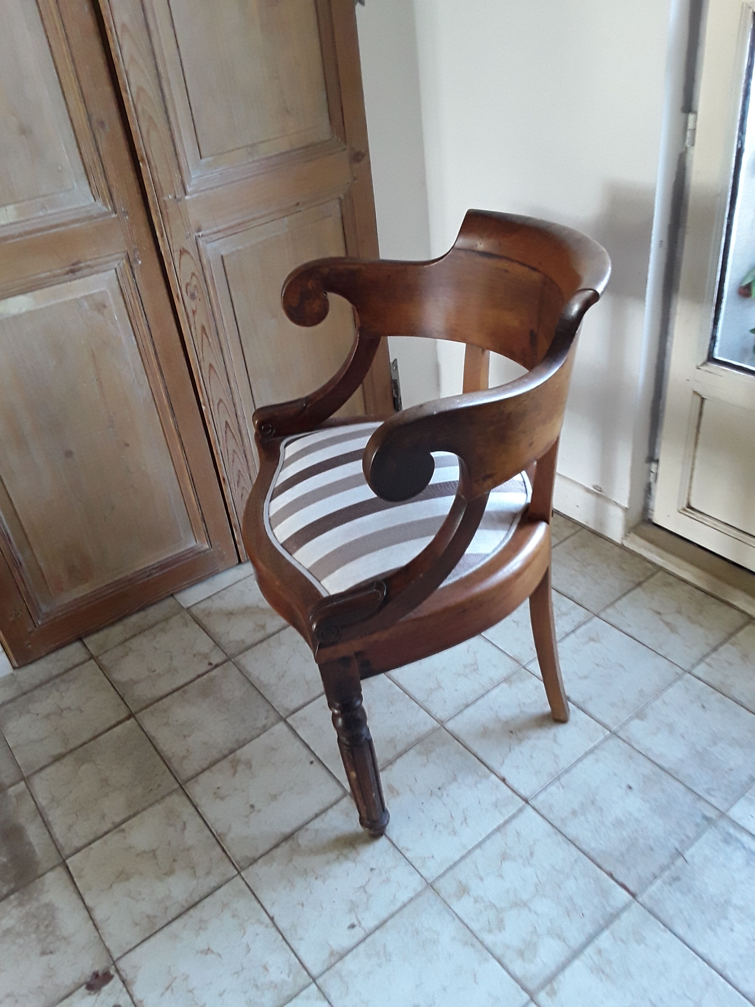 Fauteuil de bureau Louis Philippe