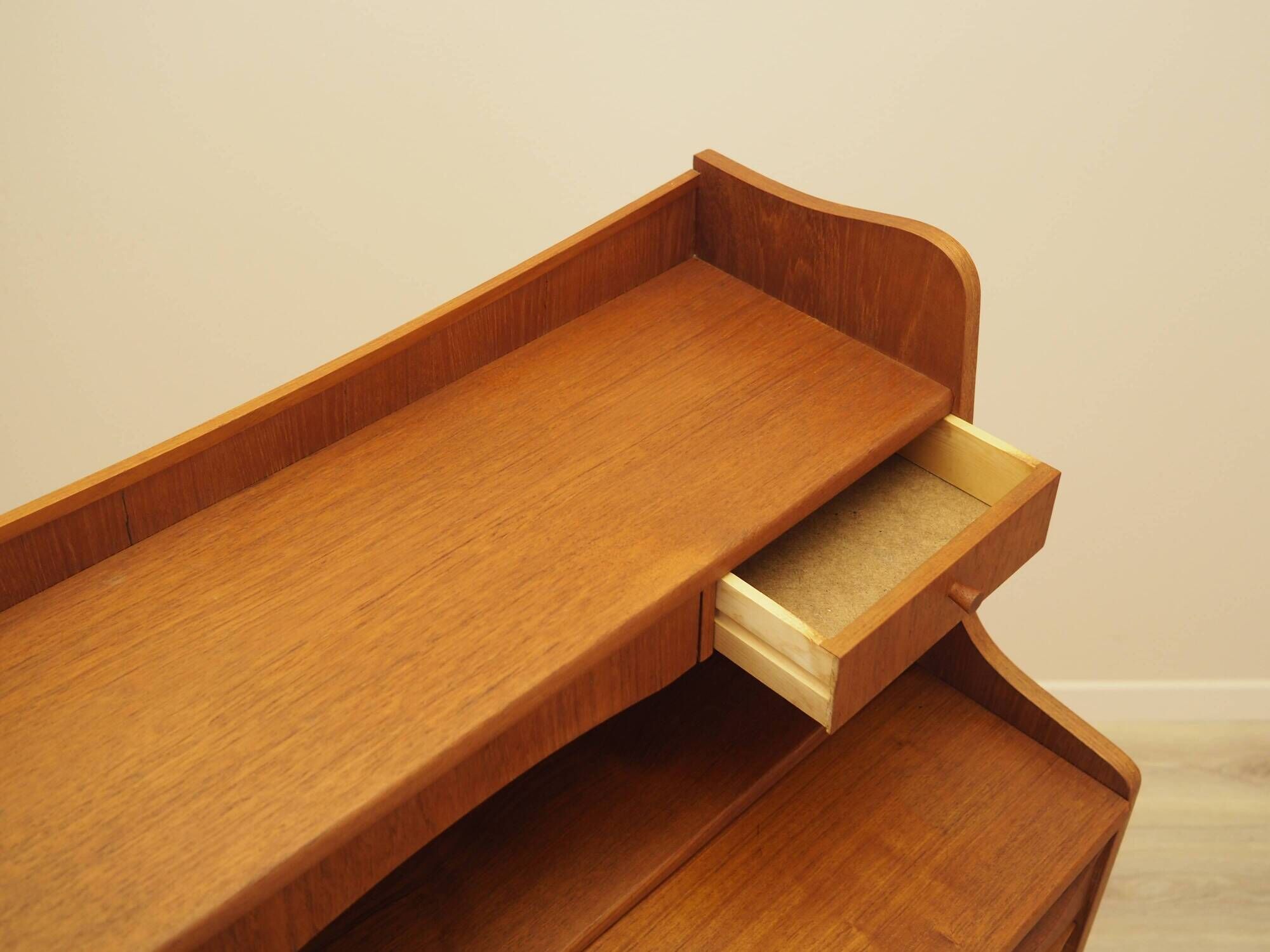 Danish Teak Secretary Desk with Hutch, 1970s