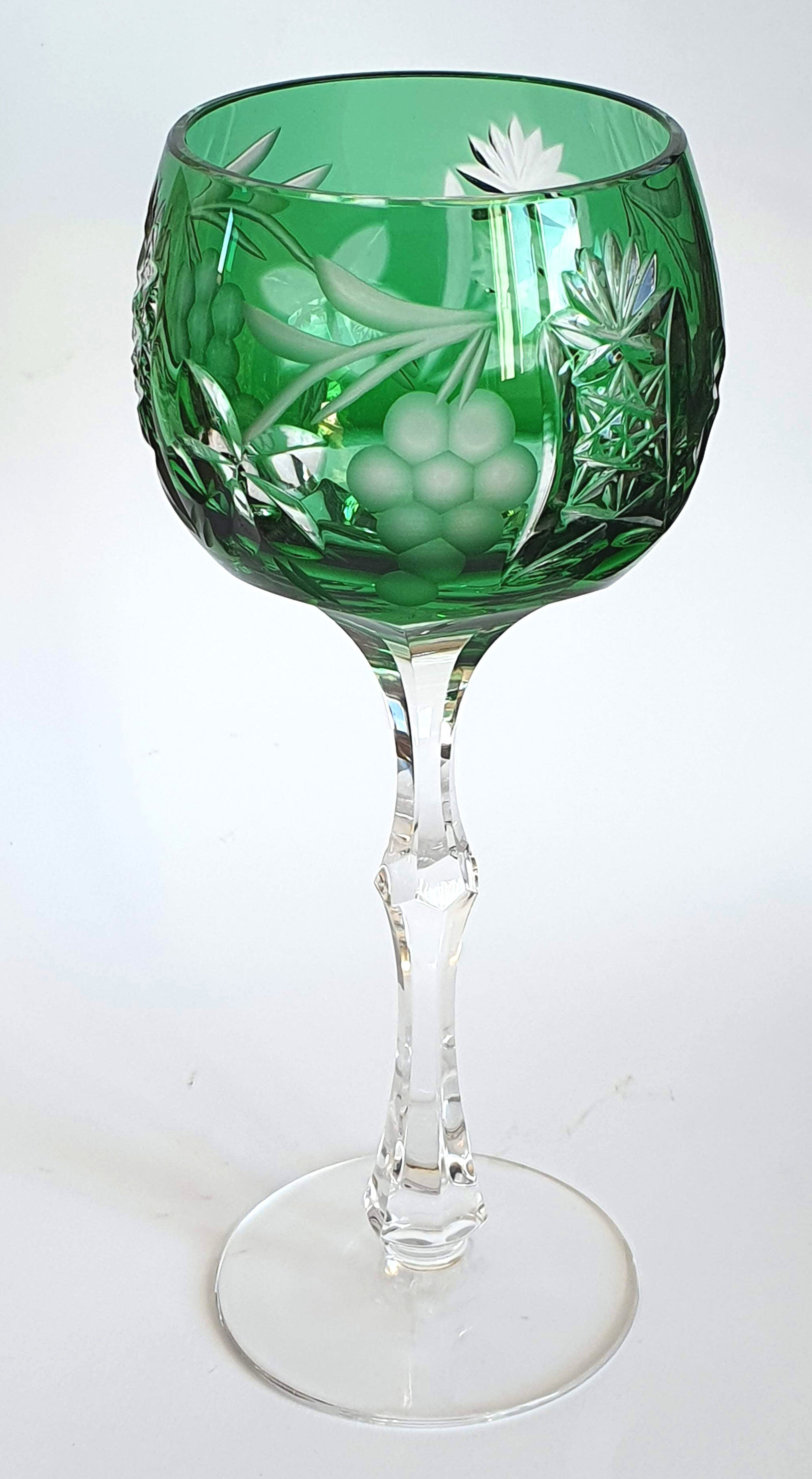 Coloured glasses from the Etzel crystal factory in Bitche Saint Louis