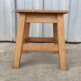 Small low wooden stool
