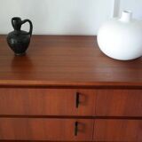 Vintage Danish teak dressing table chest of drawers from the 1960s