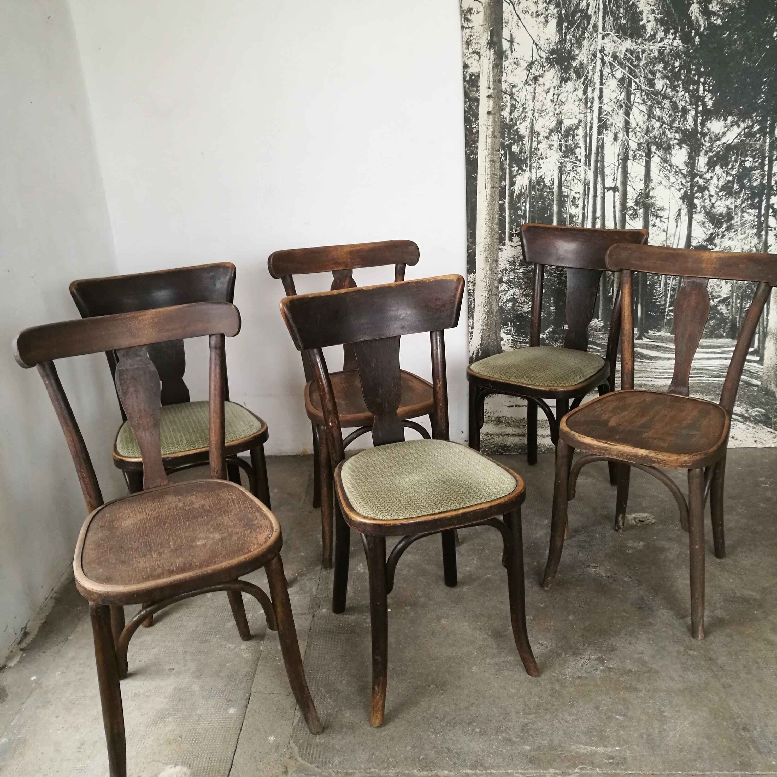 Set de 6 chaises bistrot Thonet