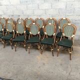 Lot of 13 parisian bistro chairs