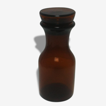 Smoked glass apothecary bottle
