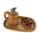 Aldo Tura carafe, tray and glasses set for Macabo  50