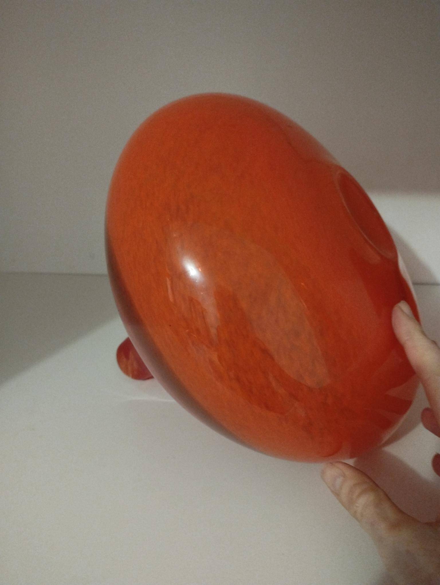 Pair or 2 glass paste vases from the 80s vintage.