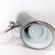 Lampe de table en acier inoxydable et de conception italienne par Flos