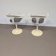 2 x chaise Tulip Lusch, rare, 1972, design blanc, design vintage Colani