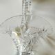 Decorative basket/fruit basket in Beyer cut crystal. Starry/leafy motifs