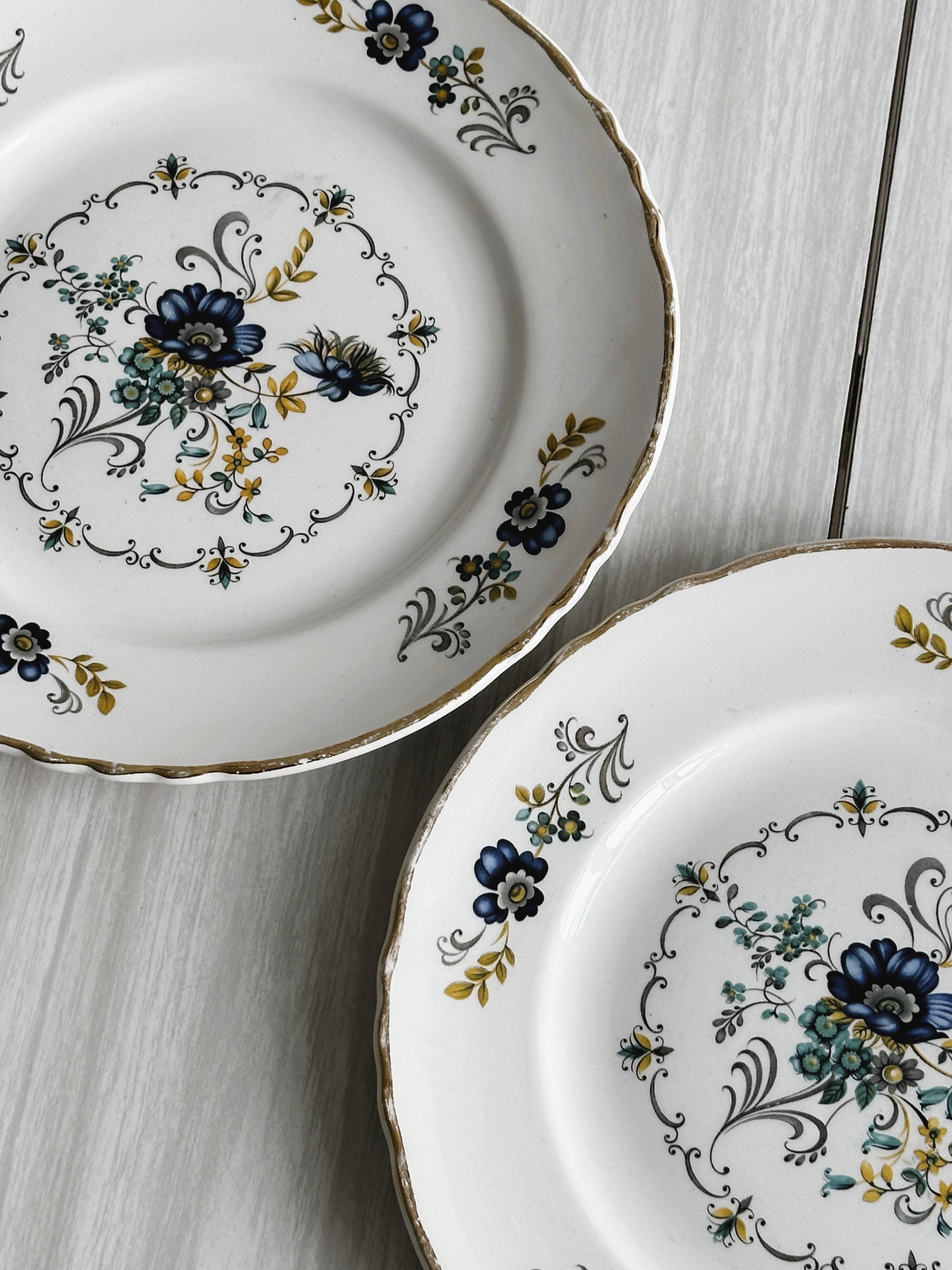 2 assiettes à dessert Moulin des Loups Orchies.