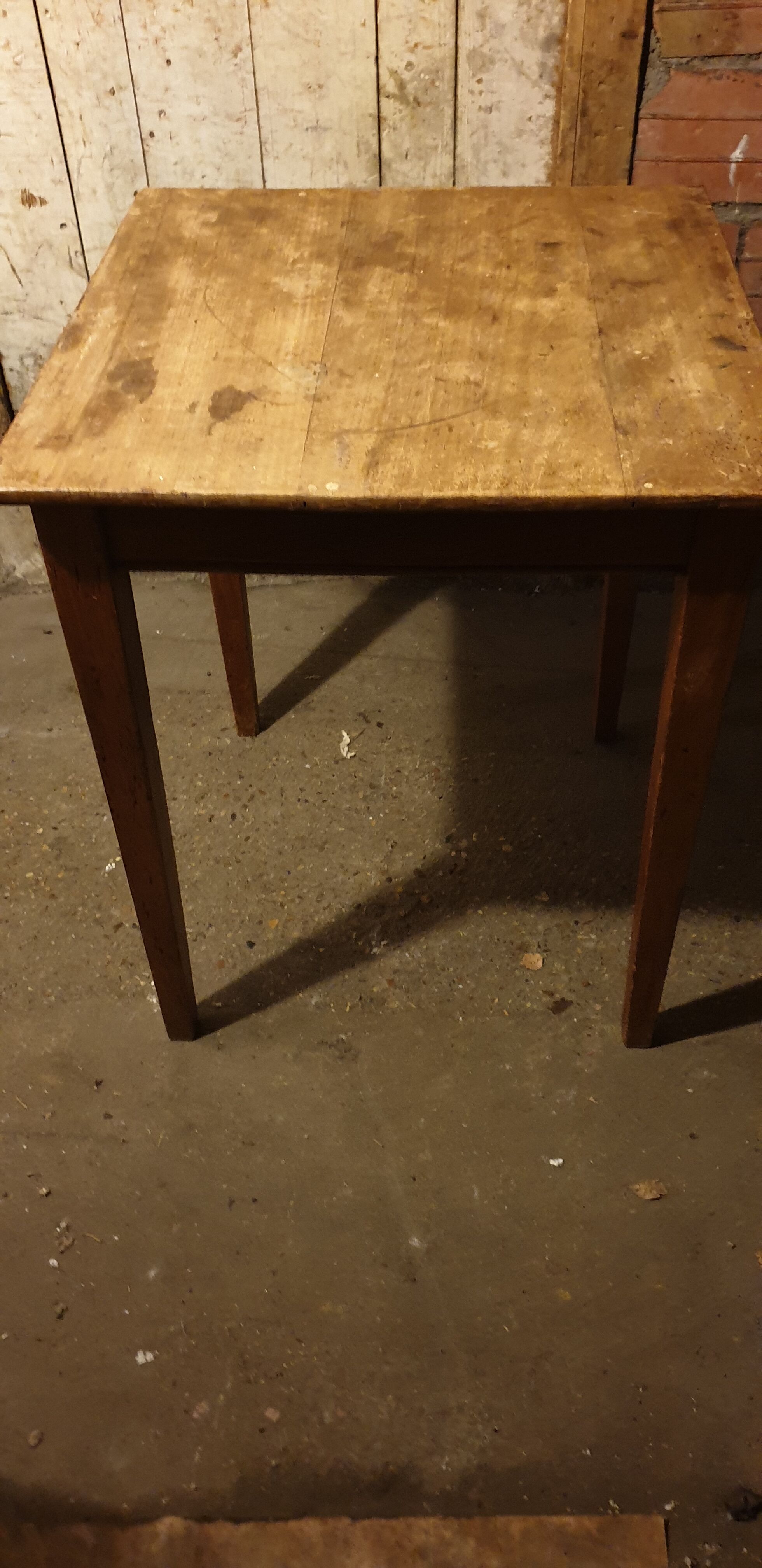 Solid beech wood table 50/60