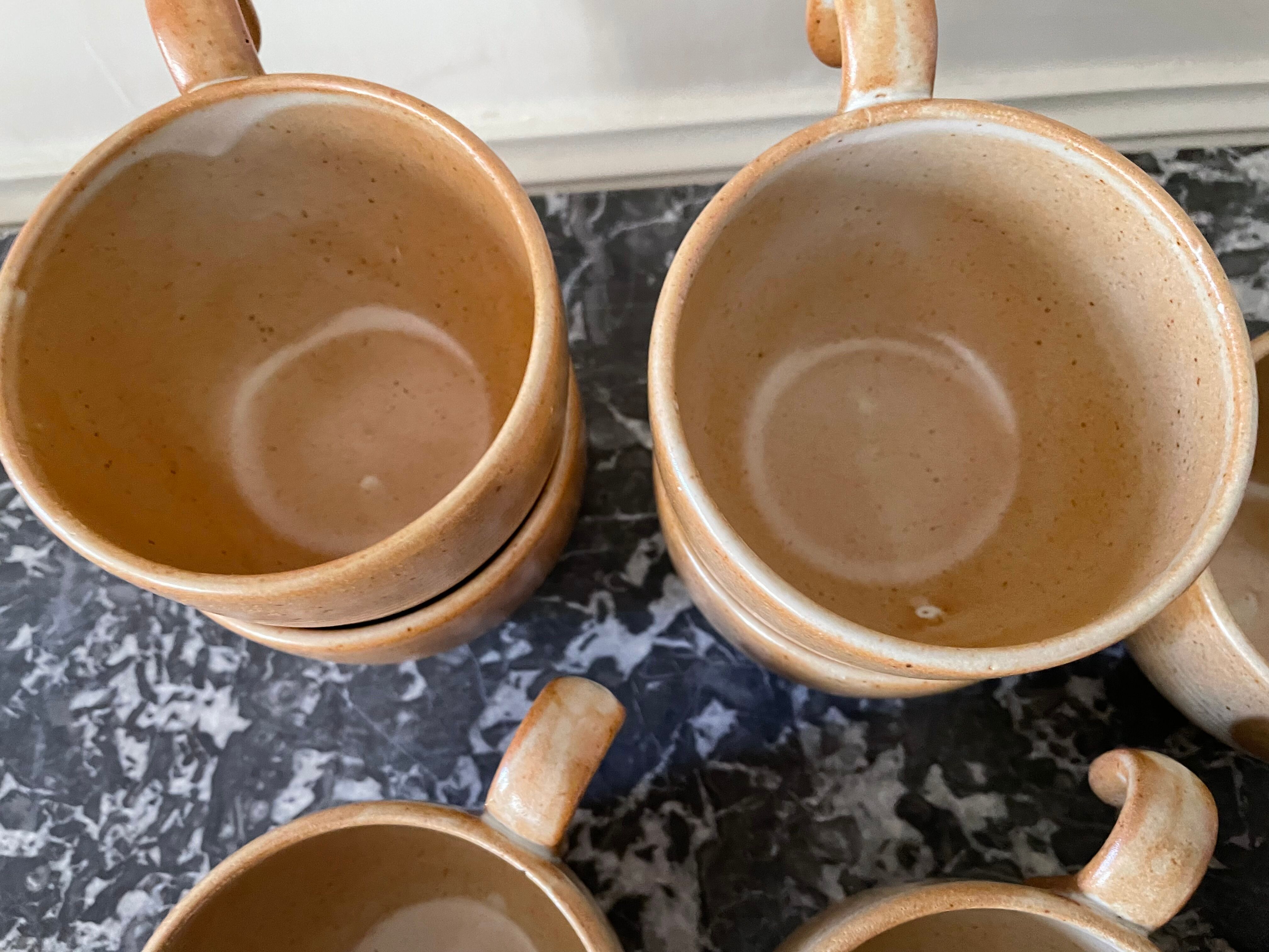 Tasses à thé grès Village France CNP