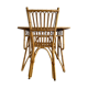 Louis Sognot rattan desk and chair