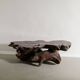 French Brutalist Sculptural Free Form Wooden Root Sofa Coffee Table, 1960s