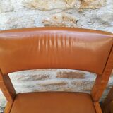 Maison Regain chairs in elm and leather