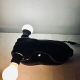 Vintage ceramic dumbbell lamp by JC Peiré