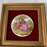 Pair of mini Limoges porcelain frames.