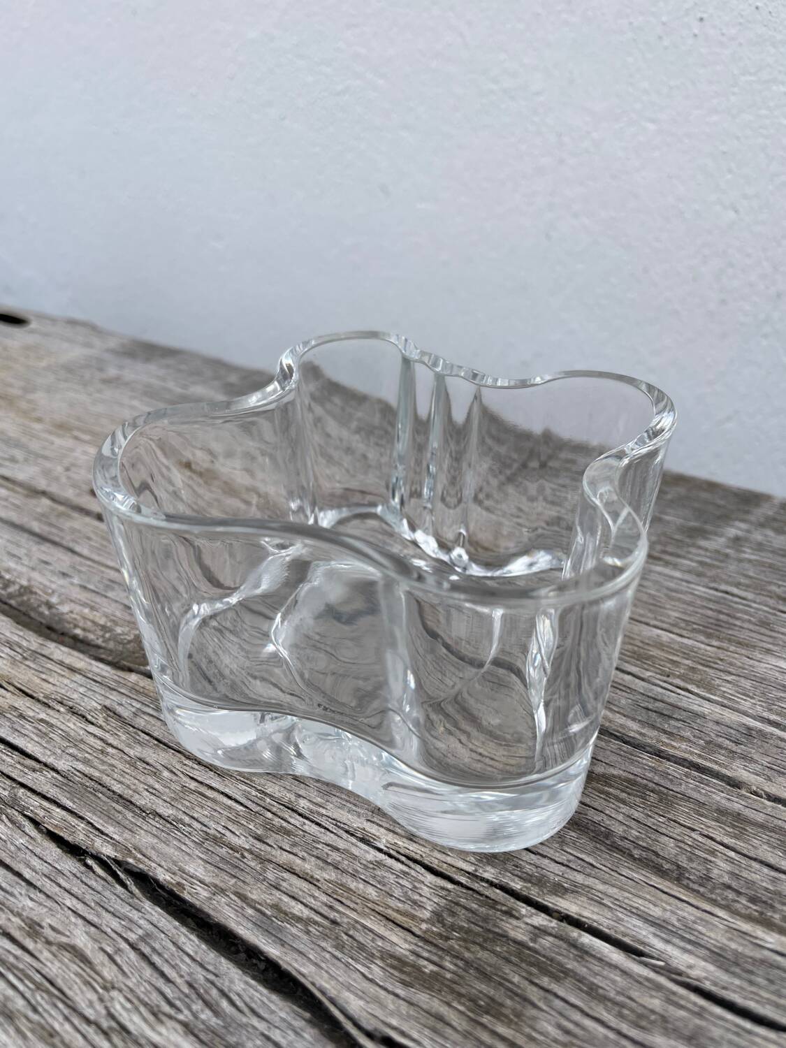 Littala Clear Glass Candle Holder