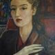 Potrait woman oil on canvas 1946