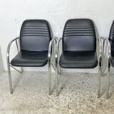 Set of 4 design chairs