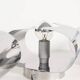 Set (3) of 1980s chrome metal space age wall lamps