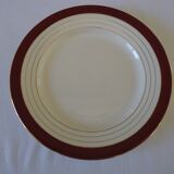 Digoin sarreguemines opaque porcelain dinner plates, pasteur pattern