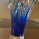Two-tone glass paste vase from the 70s