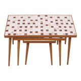 Nesting Tables Ceramic Mosaic Tiles. 1960s Holland