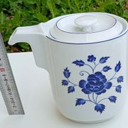 Coffee pot porcelain Marc Held for Coquet Limoges Bernardaud decoration