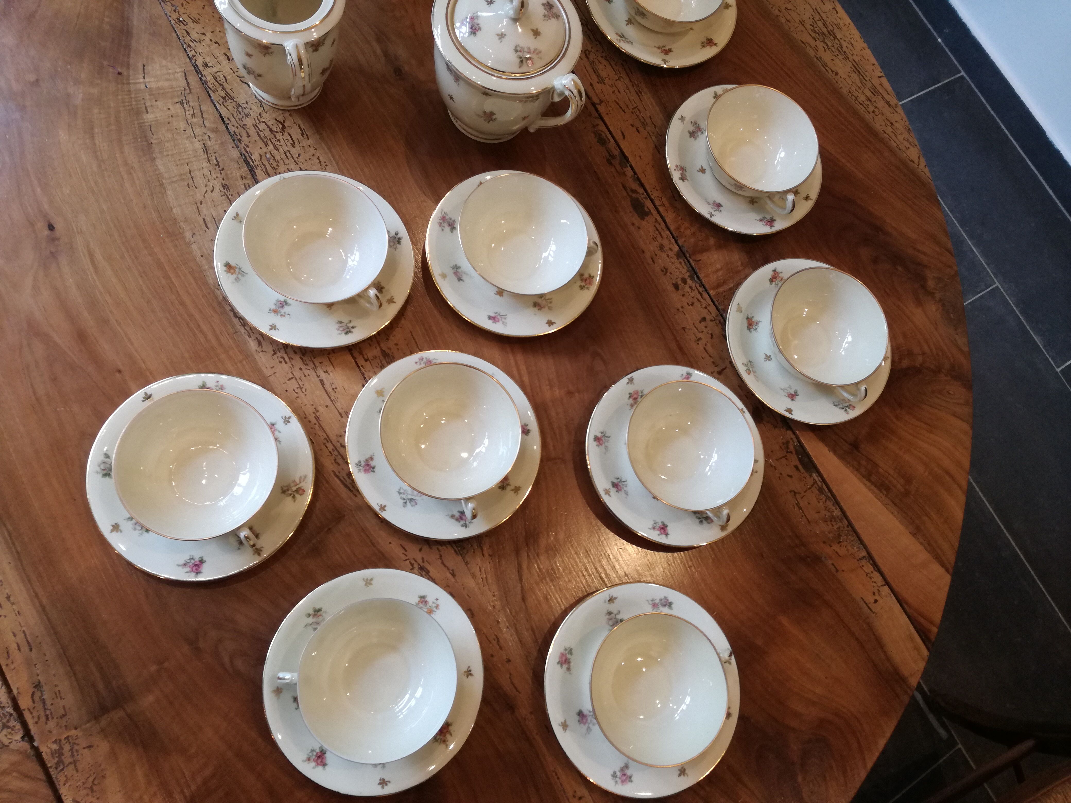 Tea service café art deco Limoges 1925