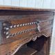 Oak accent furniture bookshelf with a drawer, early 20th century work.
