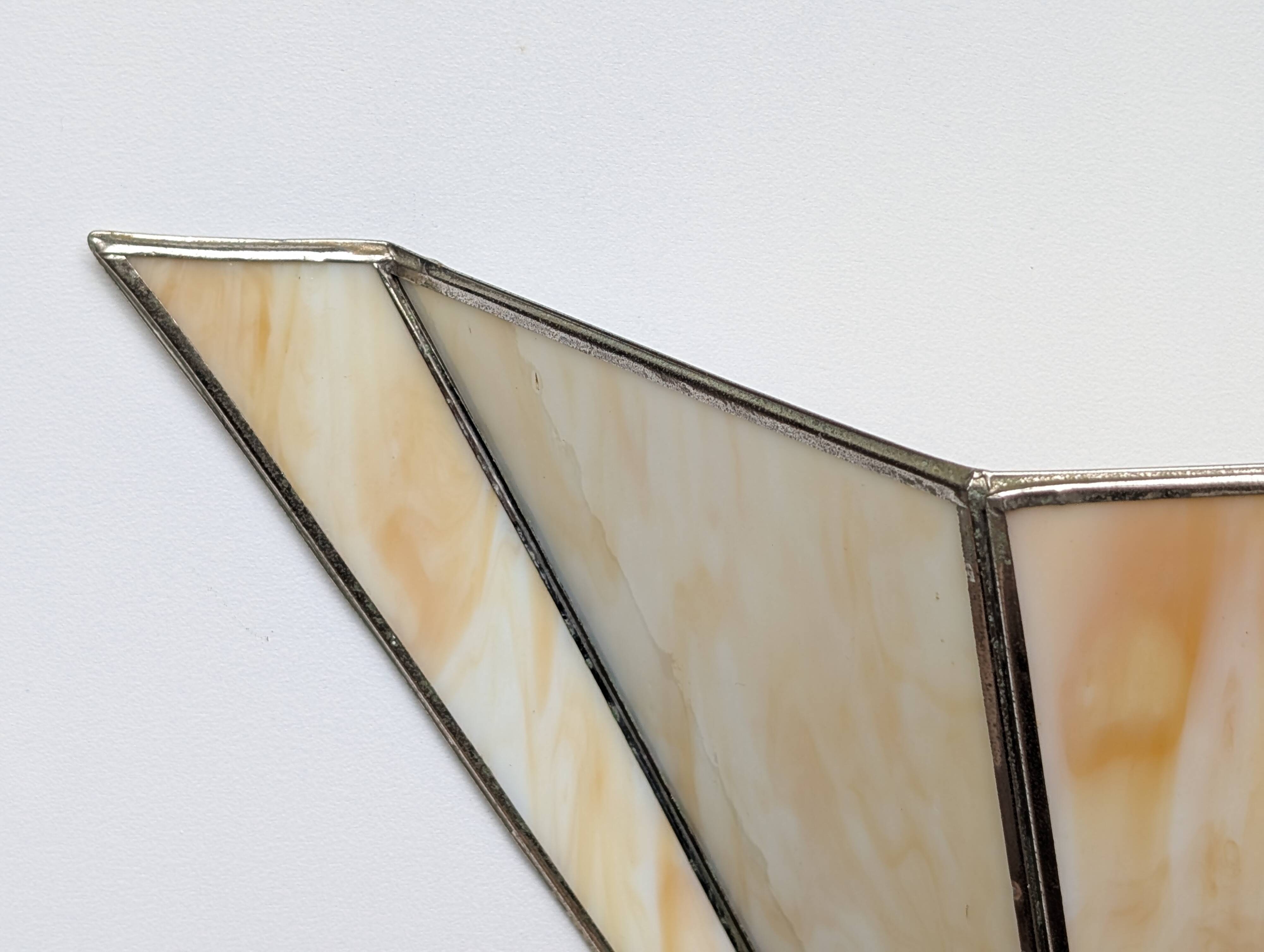 Pair of Art Deco glass paste wall lights