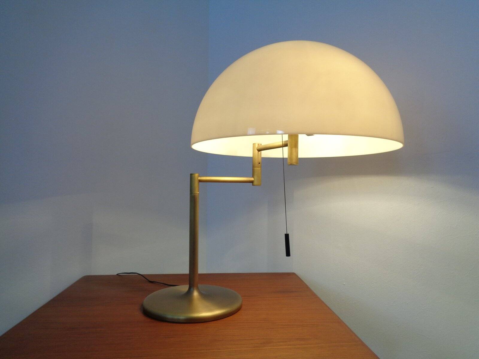 Adjustable Brass and Plastic Desk Lamp from Staff, 1960s