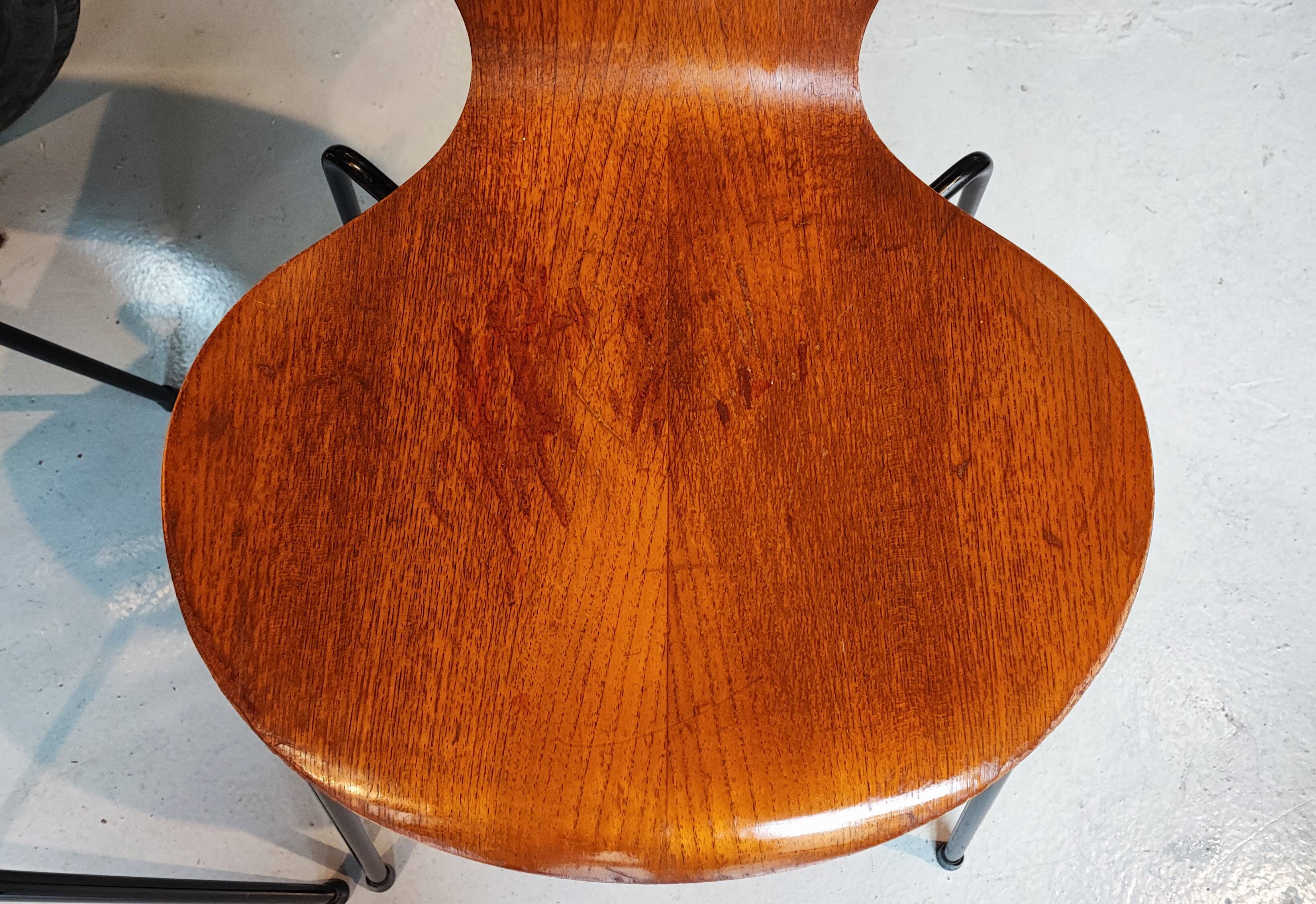 4 Butterfly chairs 3107 Arne Jacobsen 1971