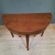 Table demi lune en acajou
