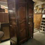 Louis XV period wardrobe in solid walnut